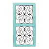 Benzara Traditional Mango Wood Framed Wall Panel with Metal Scroll Work Details, Green and Brown