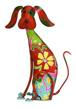 Benzara BM04287 17" Decorative Metal Dog Sculpture, Multicolor