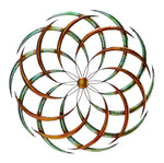 Benzara Modern Circular Metal Wall Decor, Multicolor