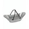 Benzara Metal Storage Basket with Two Handles, Large, Gray