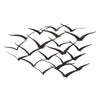 Benzara Metal Flock of Flying Birds Wall Decor,  Black
