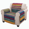 Benzara BM116971 Polyester Arm Chair Protector with Tribal Print, Multicolor