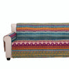 Benzara BM116972 Polyester Loveseat Protector with Tribal Print, Multicolor