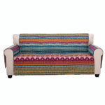 Benzara BM116973 Polyester Sofa Protector with Tribal Print, Multicolor