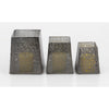 Benzara Large Congenial Metal Candle Holder, Set of 3