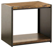 Benzara Matte Black End Table