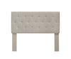Benzara Leeroy II Contemporary Twin Size Headboard Ivory Finish