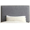 Benzara Herstal Contemporary Full Queen Headboard, Gray