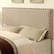 Benzara Herstal Contemporary Full Queen Headboard, Ivory