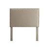 Benzara Herstal Contemporary Twin Headboard, Ivory
