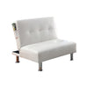 Benzara Bulle Contemporary Chair, White