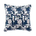 Benzara Concrit Contemporary Pillow, Large Set of 2, Blue