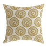 Benzara FIFI Contemporary Big Pillow with Pattern Fabric, Yellow Finish, Set of 2
