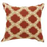 Benzara ROXY Contemporary Small Pillow with Pattern Fabric, Red Finish, Set of 2