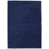 Benzara Zafirah Contemporary Area Rug, Solid Denim