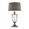 Benzara IRA Contemporary Glass Table Lamp, Translucent