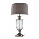 Benzara IRA Contemporary Glass Table Lamp, Translucent