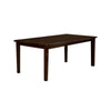Benzara Emmons I Transitional Dining Table with 18`` Leaf, Dark Cherry