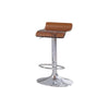 Benzara Trixy Contemporary Bar Chair in Brown Color with Acrylic Seat, Set of 2