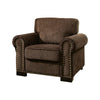 Benzara Rydel Transitional Single Chair, Brown