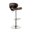 Benzara Kossi Contemporary Kossi Bar Stool, Dark Brown