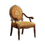 Benzara Hammond Traditional Hammond Accent Chair, Antique Oak Finish