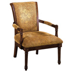 Benzara Stockton Traditional Occasional Chair, Antique Oak