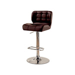 Benzara Kori Contemporary Bar Chair, Brown Finish