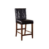 Benzara Rockford I Contemporary Counter Height Chair, Dark Oak, Set of 2