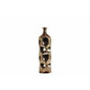 Round Bottle Vase Dimpled Medium Copper Benzara