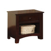 Benzara Furniture of America Omnus Dark Walnut Nightstand