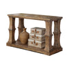 Benzara Granard Sofa Table Transitional Style, Natural Tone Finish