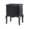 Benzara Lexie Rattling Spacious Night Stand, Traditional Style, Blue