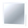 Benzara Prismo Transitional Mirror, Transitional Style, White