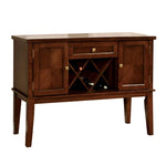 Benzara Hillsview I Transitional Style Server, Brown Cherry