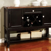 Benzara Dover Transitional Style Storage Server, Brown and Cherry