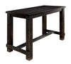 Benzara Sania II Rustic Style Bar Table, Antiqued Black Finish