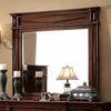Benzara Gayle Transitional Style Storage Mirror, Cherry