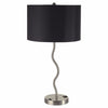Benzara Sprig Contemporary Table Lamp, Set of 2, Black