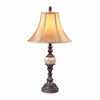 Benzara Rosalie Traditional Design Table Lamp, Set of 2, Antique Black