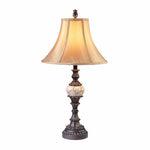 Benzara Rosalie Traditional Design Table Lamp, Set of 2, Antique Black