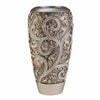 Benzara Estelle Transitional  Decorative Vase, Set of 2, Champagne Silver
