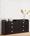 Benzara A Beautiful Dresser with Six Drawers, Dark Brown.
