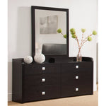 Benzara Well Crafted Splendid Mirror with Dark Brown Finish Wooden Frame.