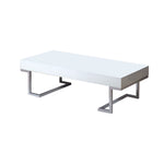 Benzara Contemporary Style Sophisticated Coffee Table, White