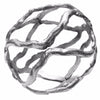 Benzara Stylish Silver Wave Sphere