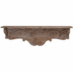 Benzara Decorative Wall Shelf with Swirl Design