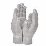 Benzara Accepting Hands Accent in Cement,Gray