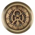 Benzara Metallic Gold Wall Clock