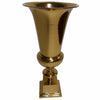 Benzara Large Gold Finish Tall Vase